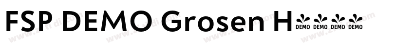 FSP DEMO Grosen H字体转换 FSP DEMO Grosen H字体转换